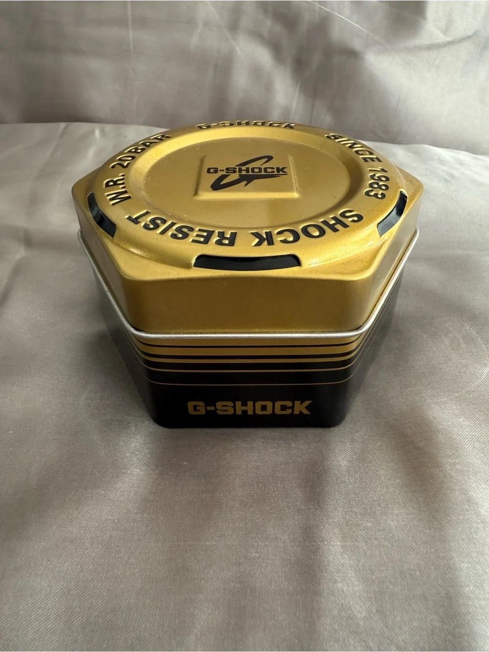 Casio G-Shock Black and Gold Digital Watch - GD100GB-1CS